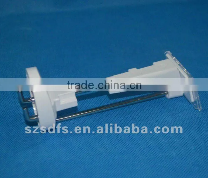 Flexible lock peg hook for slatwall or pegboard display panel