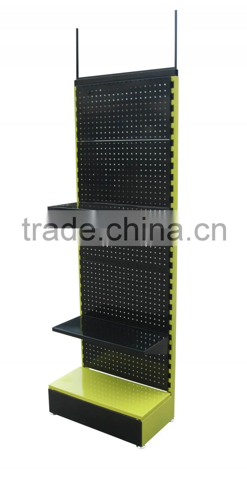 Custom perforated sheet metal display,metal pegboard display stand,desktop metal display rack
