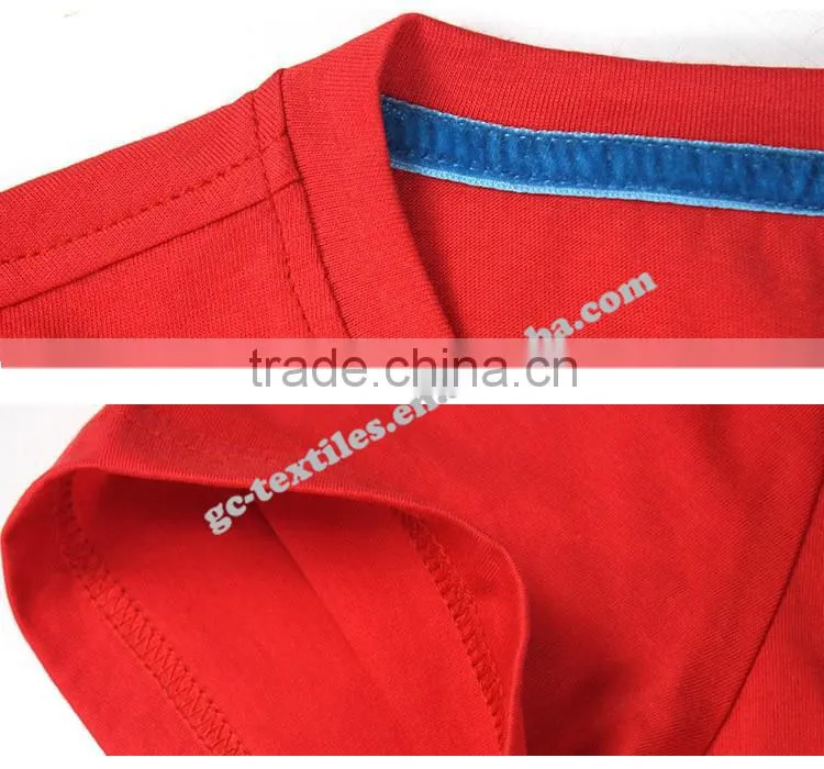 Discharging Printed Round-collar Men's Short Sleeve T-shirts