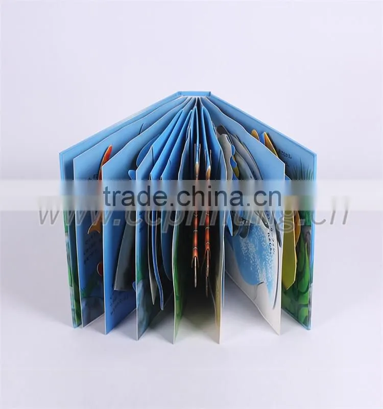 Pop up book printing fancy children pop up book