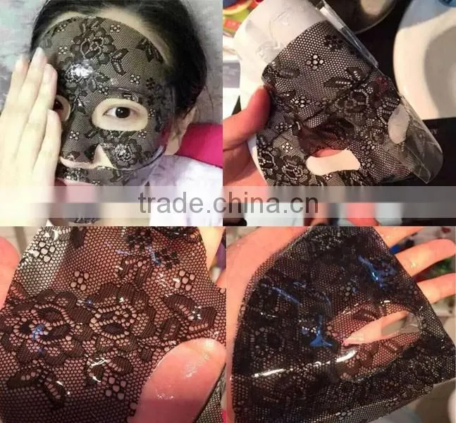 Deep Cleansing Bamboo Charcoal Lace Face Mask Beauty