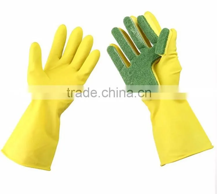Cleaning Sponge Silicone Dishwashing Waterproof Cheap Washing Kitchen Gloves