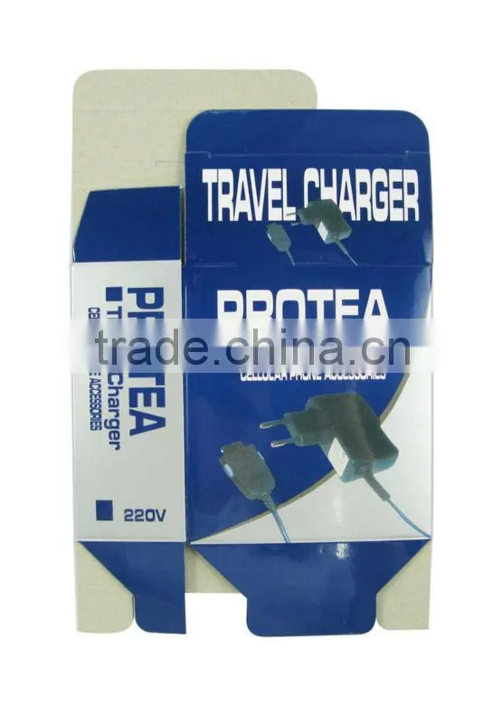 Travel charger paper box packaging