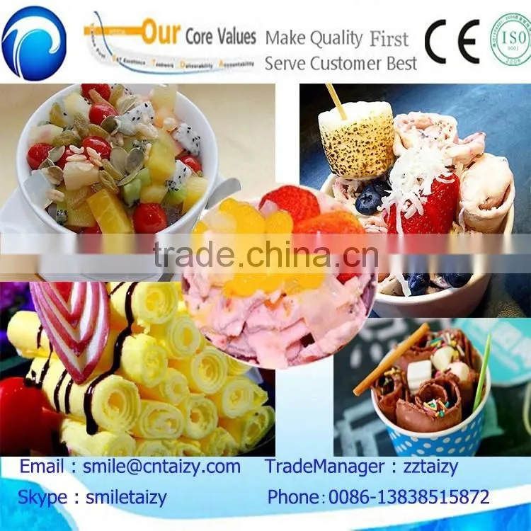 thailand fry ice cream machine/roll fry ice cream machine/fry ice cream machine