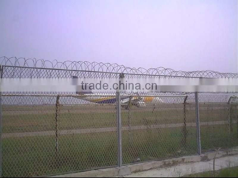 Anti-climbing Y type airport razor barbed wire & fence panel