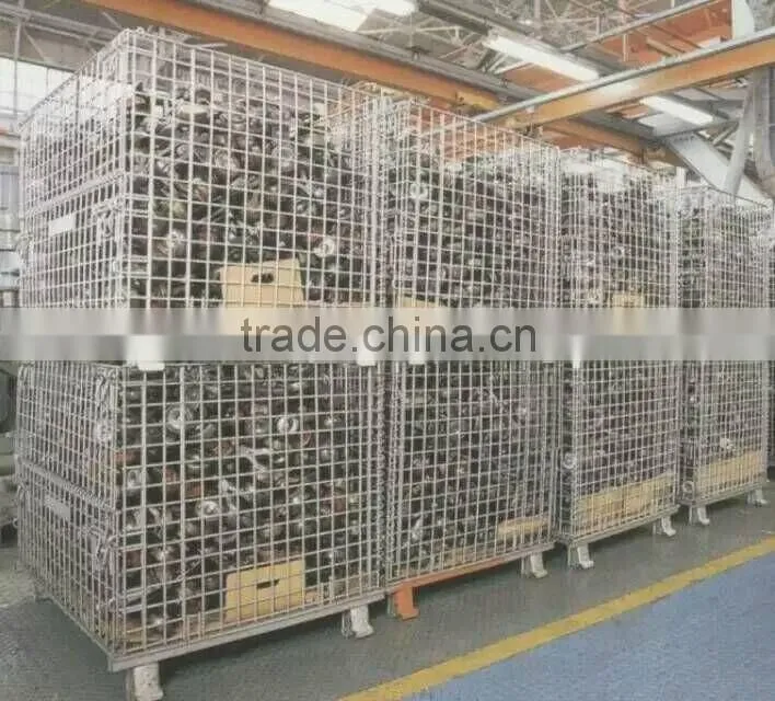 800x900x1200mm foldable galvanized iron basket Pallet mesh