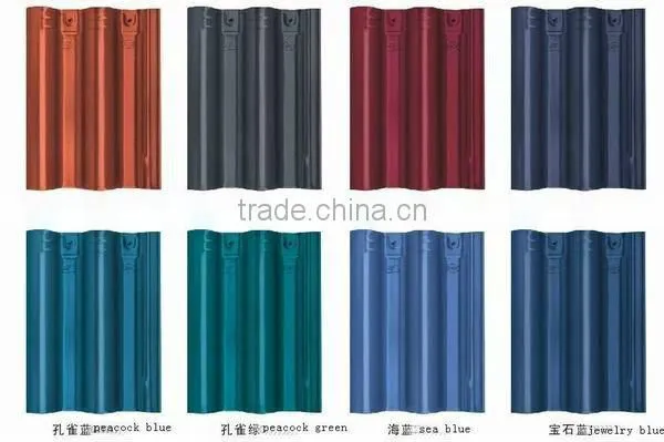 glazed interlocking roof tiles