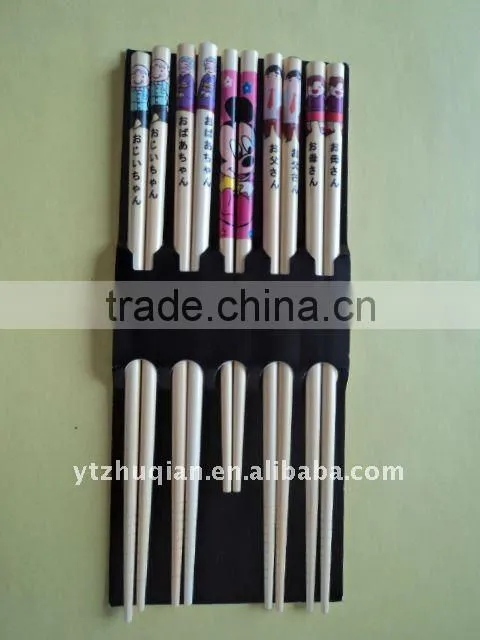 round bamboo chopstick wooden chopsticks in bag