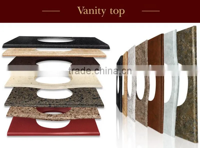 Quartz stone with glass and sparkling mirror