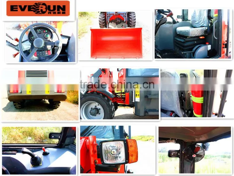 Everun ER08 Germany kleine Agri und Land Multi-Funktion mini Radlader mit CE Zertifikat