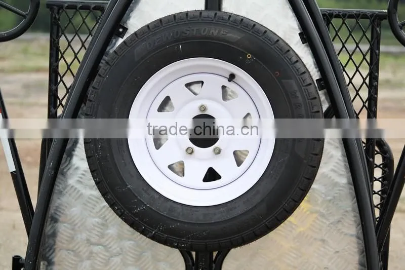 Folding style motorcycle trailer