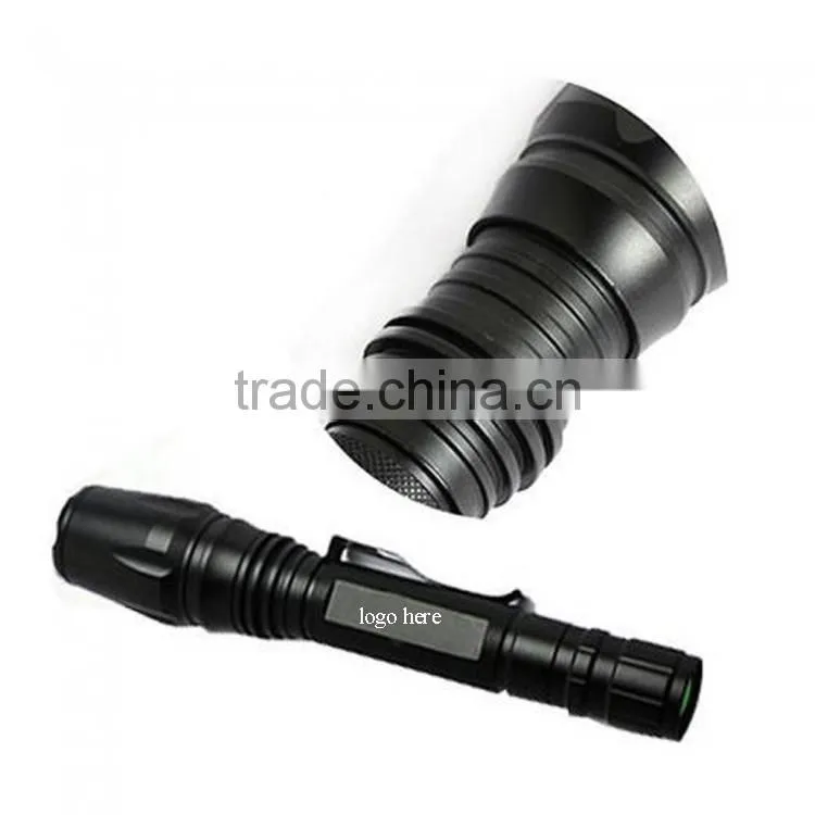 ultra bright zoom aluminium LED torch flashlight tactical flashlight
