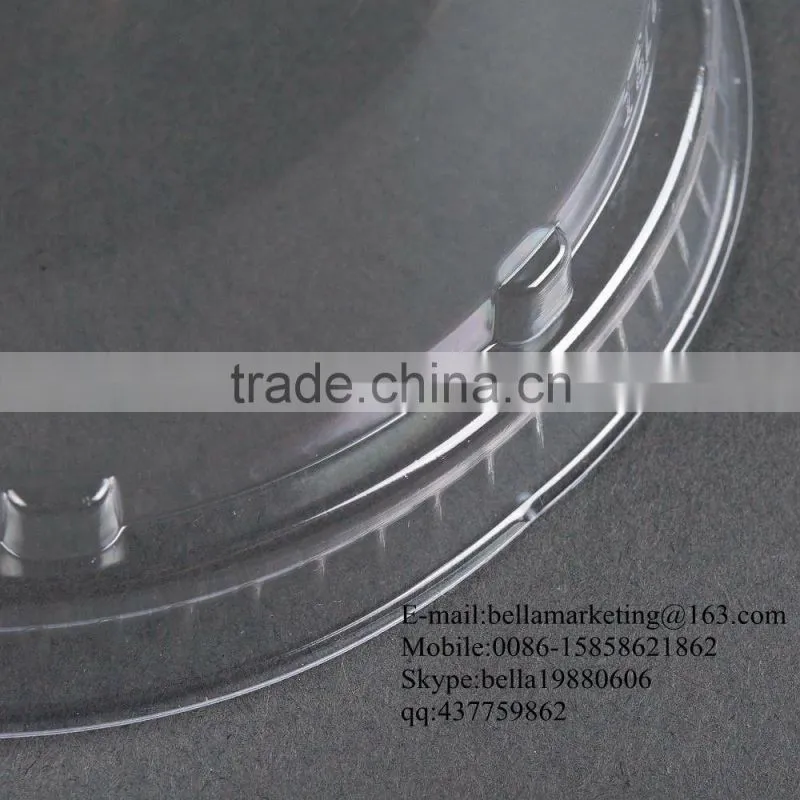 Clear Plastic Dome Lid with Vented Holes, fit 12oz,14oz,16oz, 20oz, 24oz cold drinking cup