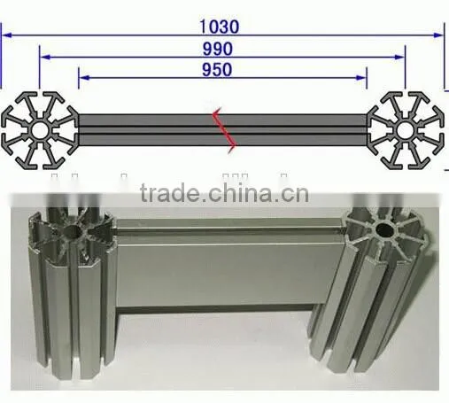 OEM ODM high quality exhibition aluminium profile/ aluminium profile for display booth /exhibition