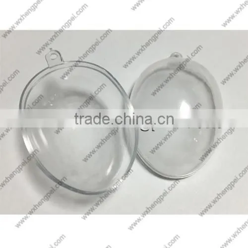 Cleverish portable cute transparent ellipse plastic storage jewelry wedding box kit