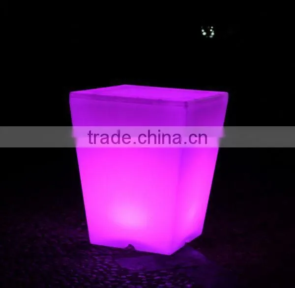 FO-9519 Colorful Light Plastic LED Flower Planter