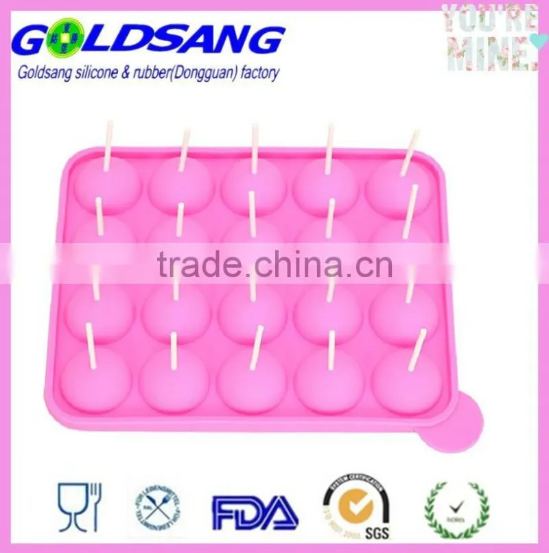 New Easy Instant Silicone Baking Flex Pan 20 Cup Tasty Top Cake Pop Mold Tray