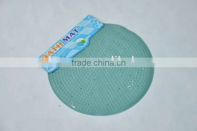 Circular pvc anti-slip bathroom mat