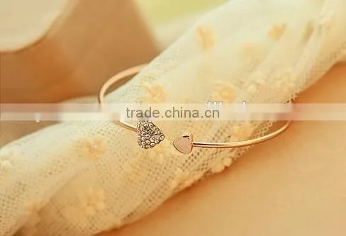 Heart bracelet stainless steel bracelet bangle bracelet
