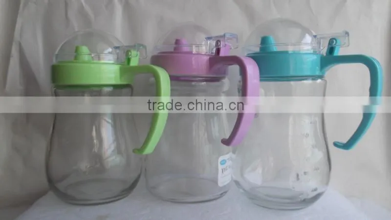 550ml High quality colorful glass pots