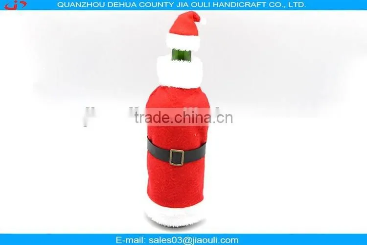 Christmas Santa Claus shape wine bottle cover decoration