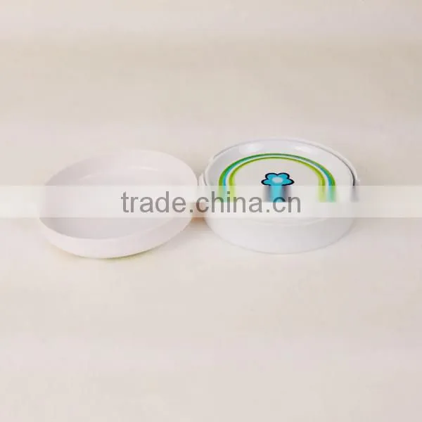 home & restaurant white color plastic melamine cup mat