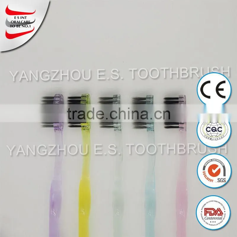wholesale fda cheap famous nature nano bamboo bristle toothbrush with names hotel travel disposable toothbrush with toothpaste