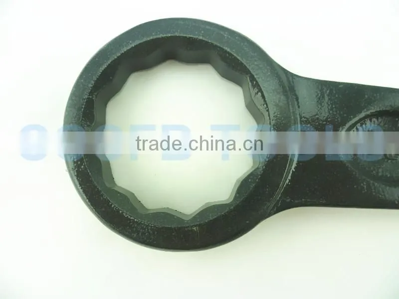 High Quality 45# Steel Striking Box Wrench,40 CR Slugging Ring Spanner,Size 19mm Hammer Ring Spanner