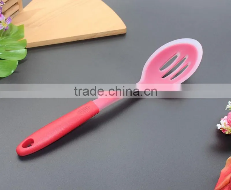 CK-3121 Food grade FDA & LFGB 6pcs gadget silicone kitchen cooking tools set eco silicone kitchen utensil set with PP handle