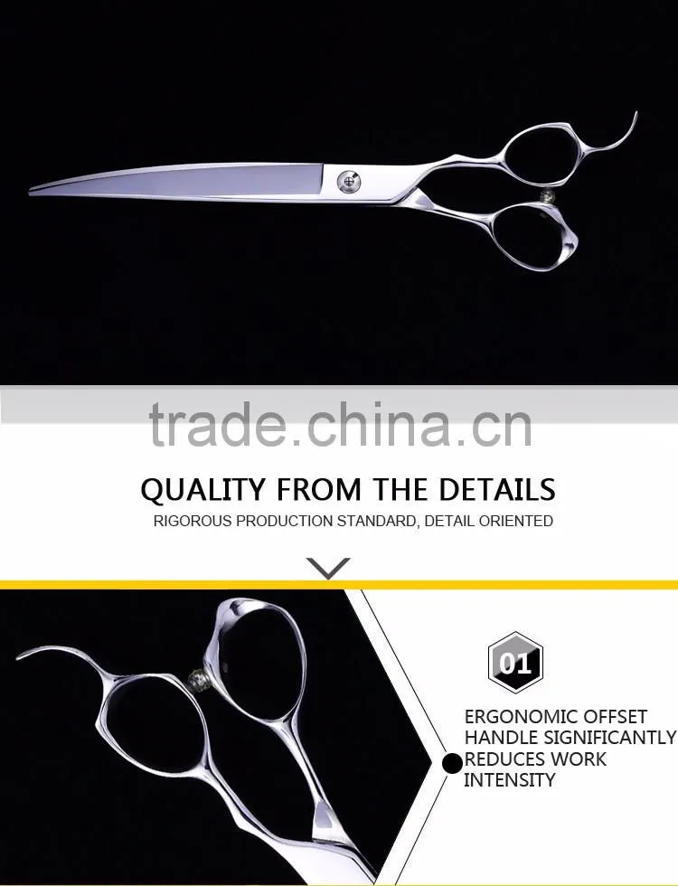 7.5" Topotdor Pet Grooming Trimmer Scissor for Dog and Cat Durable Stainless Steel Blade