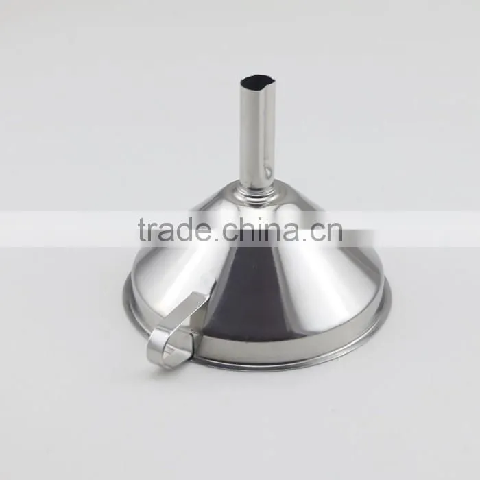 Wide Mouth Stainless Steel Funnel With Detachable Strainer