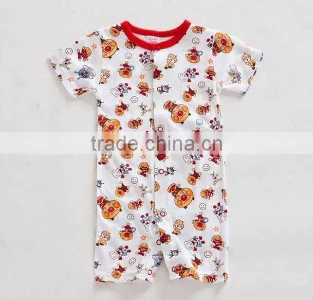Cotton baby girl romper, plain red baby plain romper