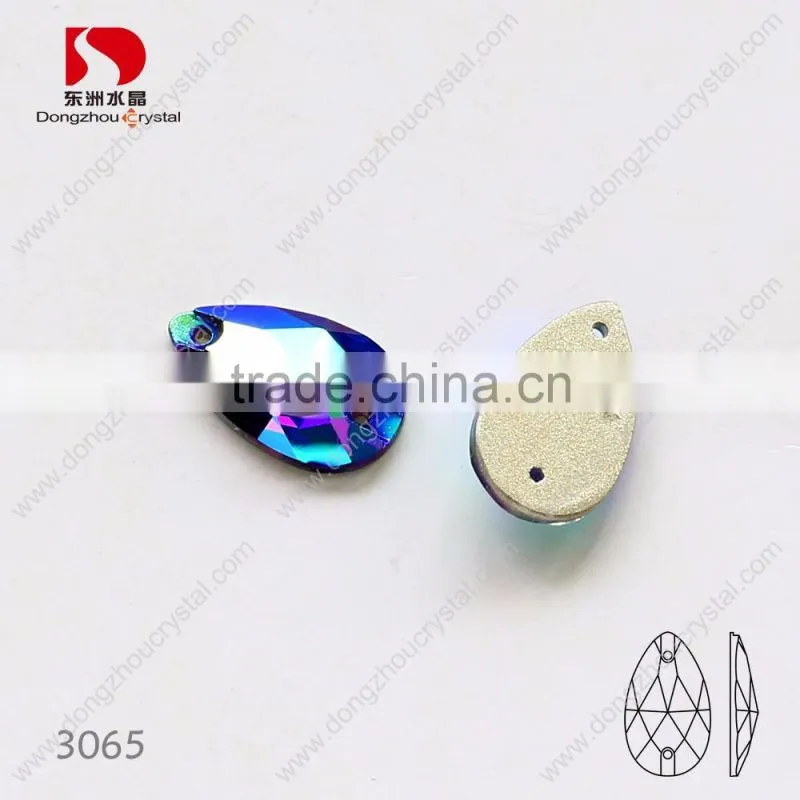 Wholesale tear drop sew on rhinestone,bulk sold crystals for dresses/jewelry/shoes/bags decoration