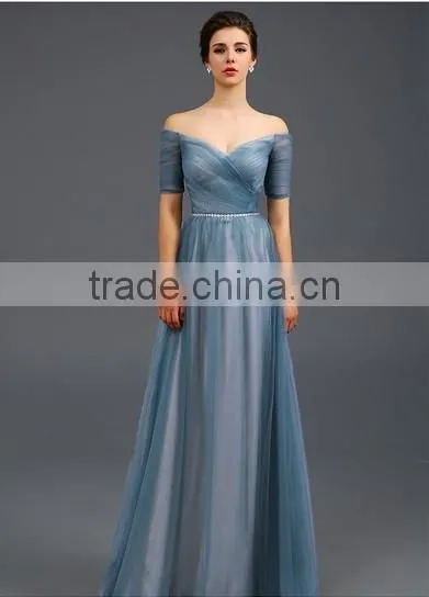 elegant long sleeve long fashion lady dress