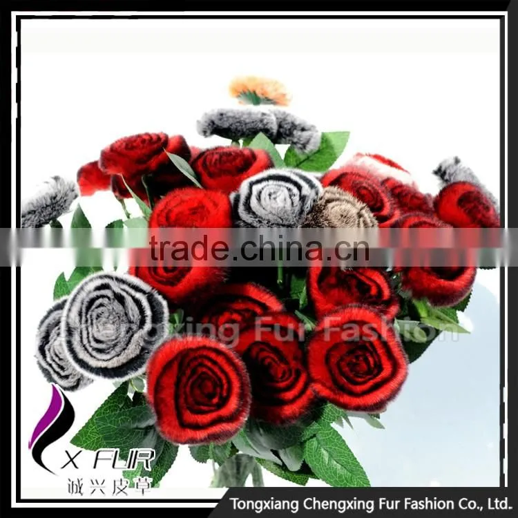 CX-A-69A Lastest Design Hot Popular Rex Rabbit Fur Walmart Wedding Flower