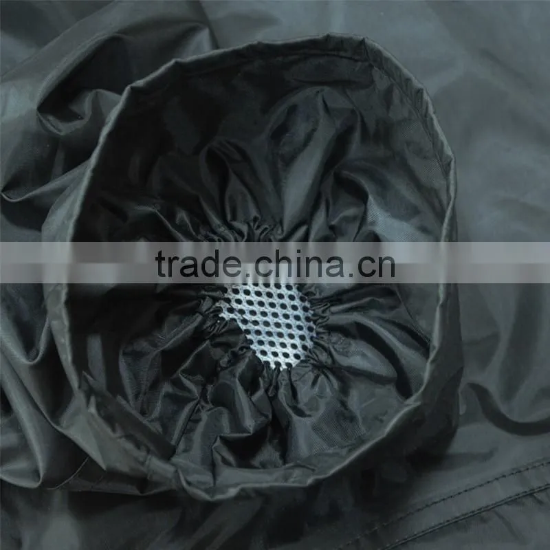 Mens black refelective raincoat,waterproof polyester raincoat manufacturer