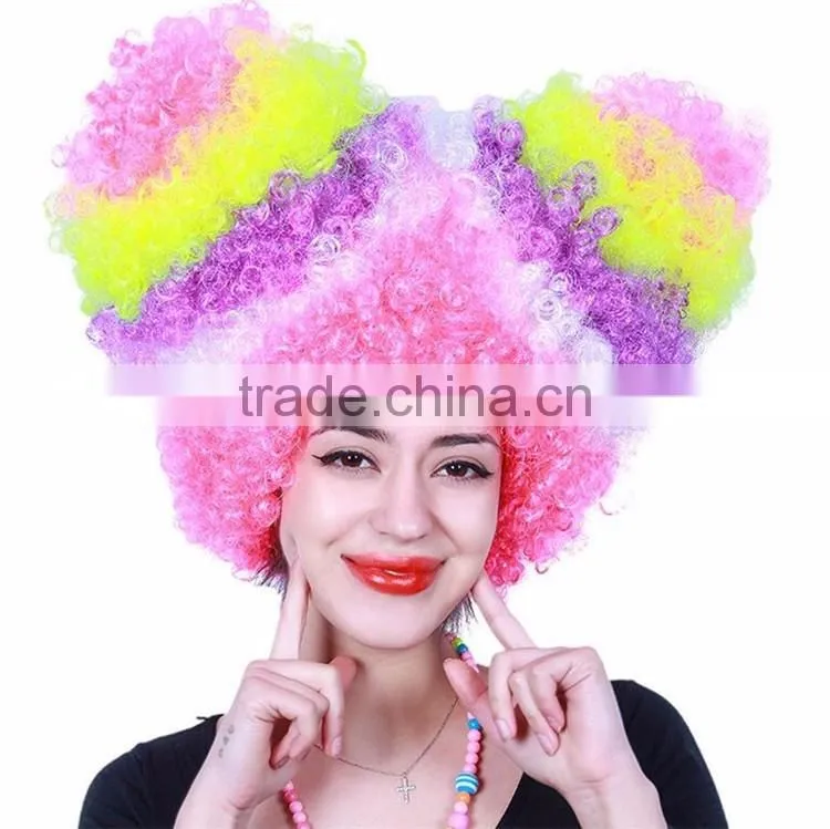 Colorful Party Wigs Wholesale Synthetic Hair Fashion Woman Wig Full Cap Wigs Synthetic Lace Front