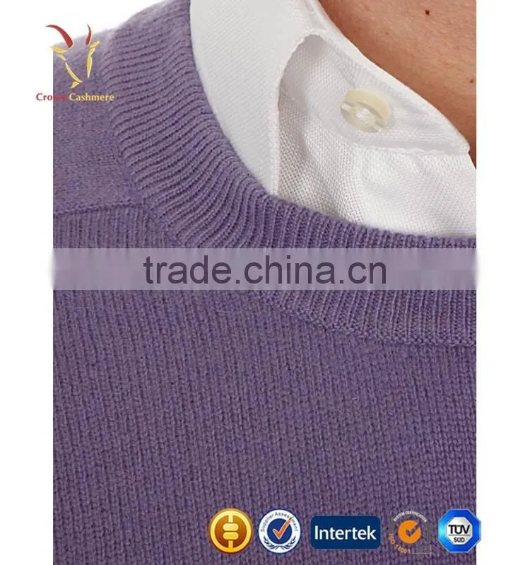 Hand Knitted Pullover Fashion Blended Knitting Men Sweater