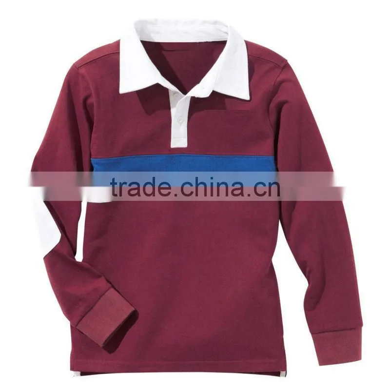 Cut & sew rugby polo for Boys