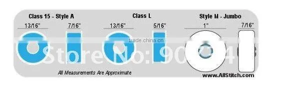 size 75D/2 Prewound Bobbins+ L / M / A types