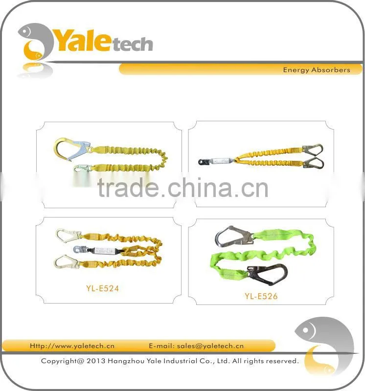 100% Polyester energy absorber lanyard for safety harness YL-E513