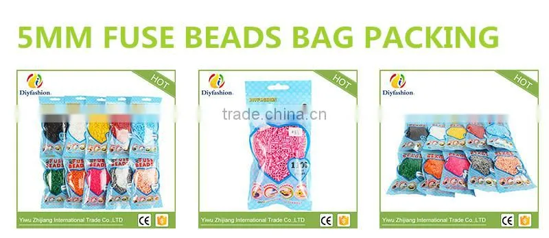 Kids plastic diy ironing perler beads set hama beads wholesale kids toys 18004