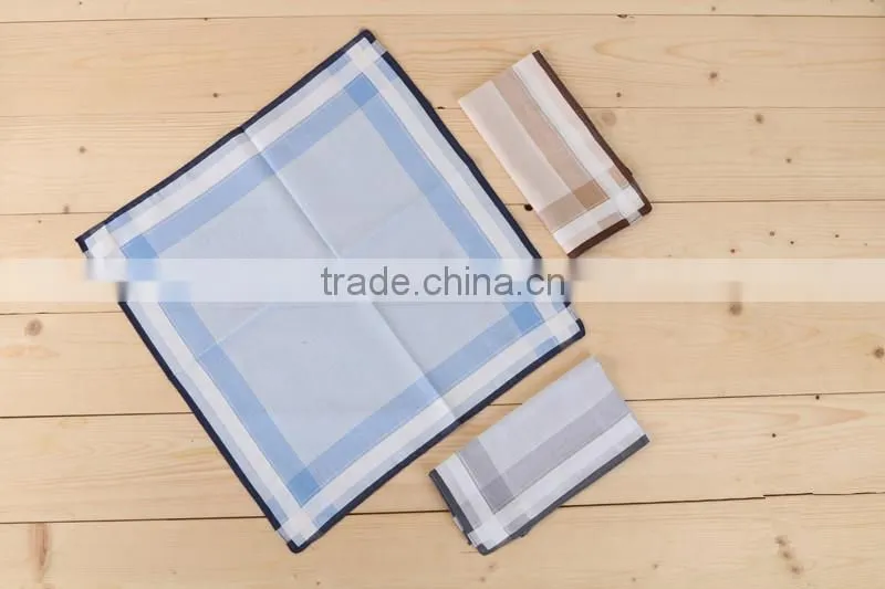 Hot sale wholesale good quality 100% cotton classic mens handkerchief