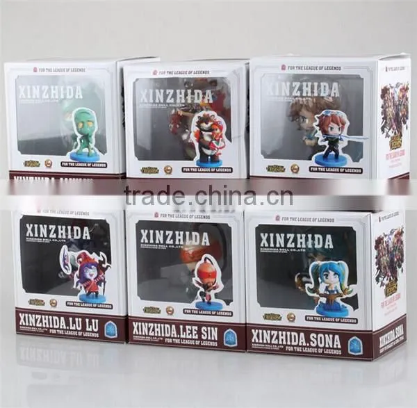 SV-LOL008 Hot League of Legends action figure set of 6pcs LOL figure sets PVC doll LOL 3.5" figure toy