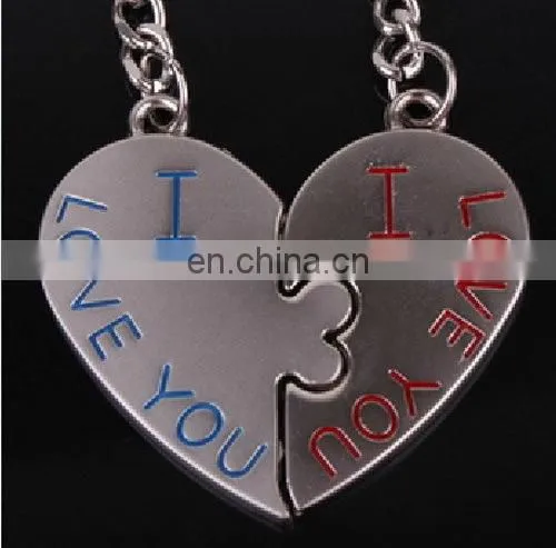 Fashion New Hot Selling Love Kissing Cartoon Kids Keychain Couple Valentine's Day Gift