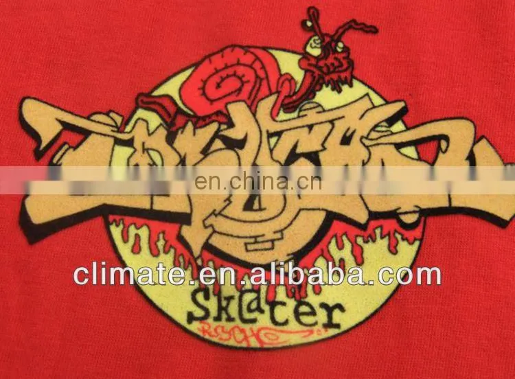 Flocking heat transfer T-shirts