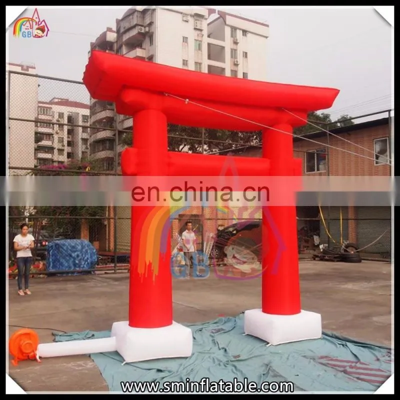 Fashion design inflatable arch, inflatable red memorial archway for outdoor