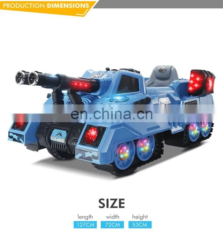 China Wholesale shooting vehical plastic popular kids ride on tank