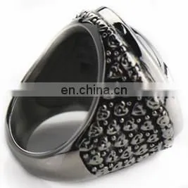 2014 fashion stainless steel rings with pattern design