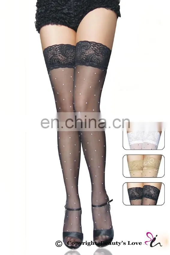 2015 Amazon's supplier hot wholesale cheapest black sexy lace women silk stockings
